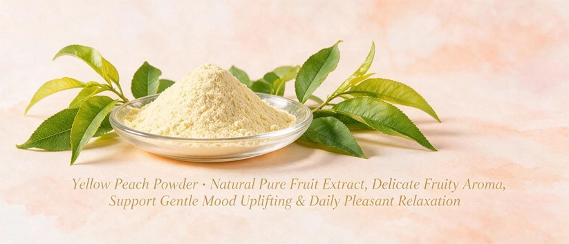 Yellow peach powder