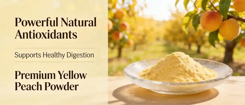 Yellow peach powder