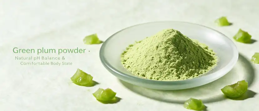 Green plum powder