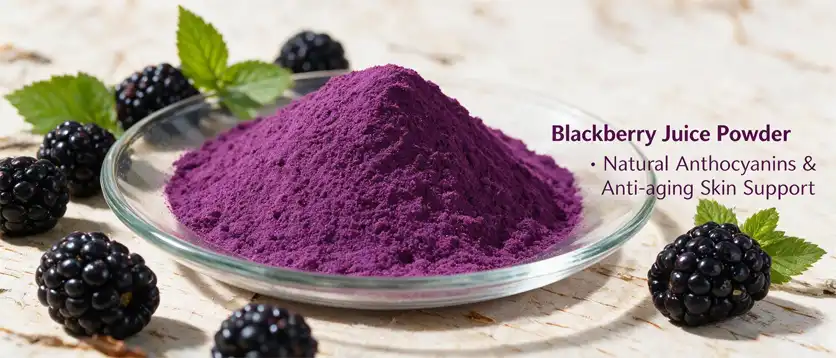 Blackberry juice powder