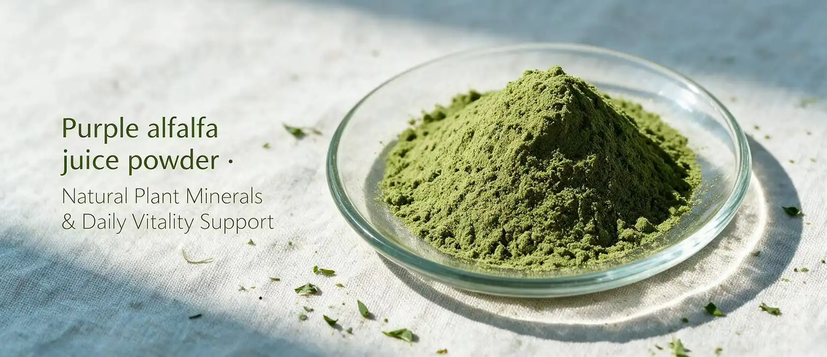Purple alfalfa juice powder