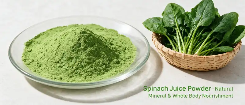 Spinach juice powder
