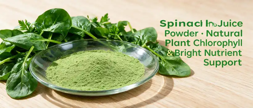 Spinach juice powder