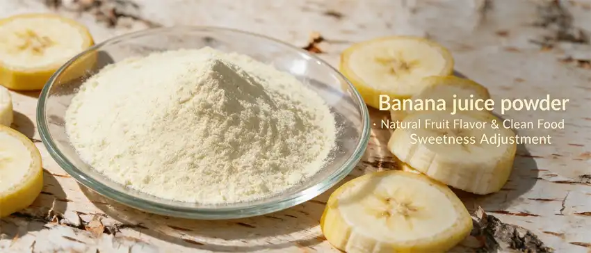 Banana juice powder