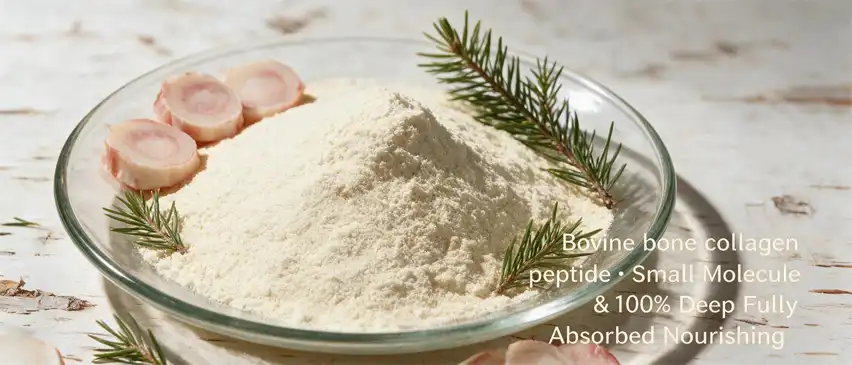 Bovine bone collagen peptides