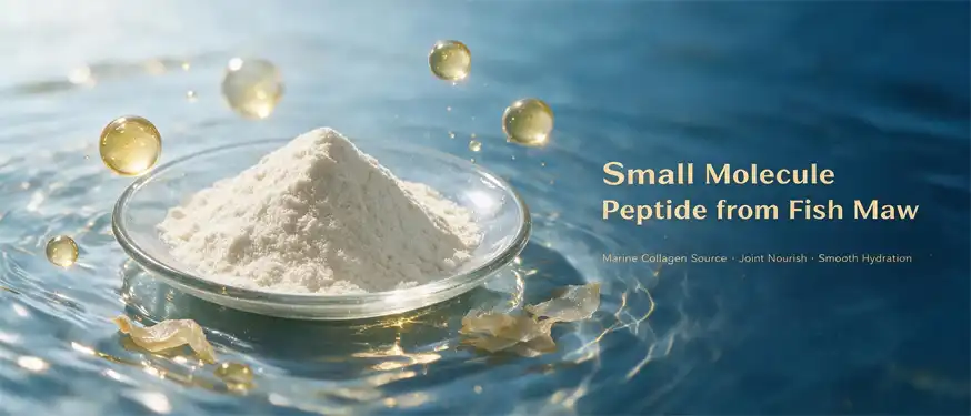 Small molecule peptides from fish maw